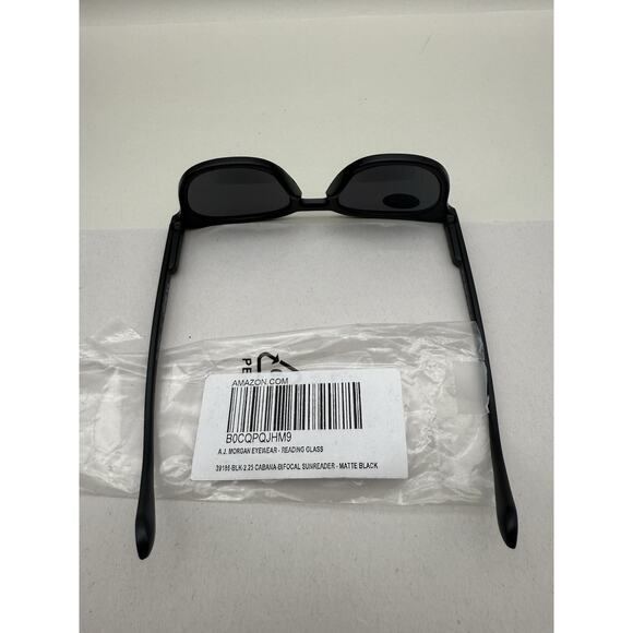 A.J. Morgan Reading Glass #39186-black-2.25 Cabana-Bifocal Sun reader matte-BLk - Picture 8 of 14